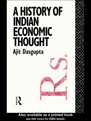 cover image of A History of Indian Economic Thought